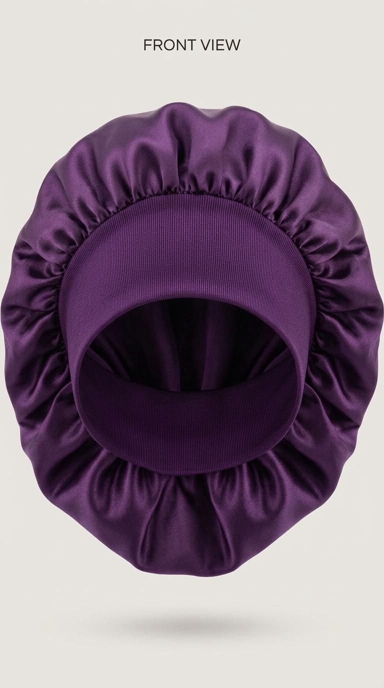 Premium Satin Bonnet with 3.5" Stretchy Wide Band
