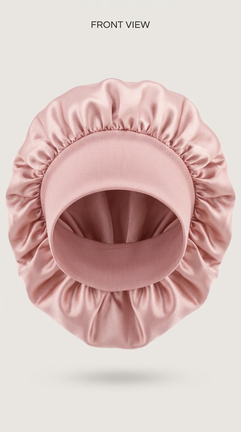 Premium Satin Bonnet with 3.5" Stretchy Wide Band