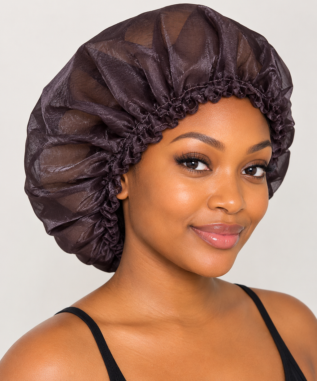 Breathable Satin Sleep Bonnet – Soft Hair Protection Cap