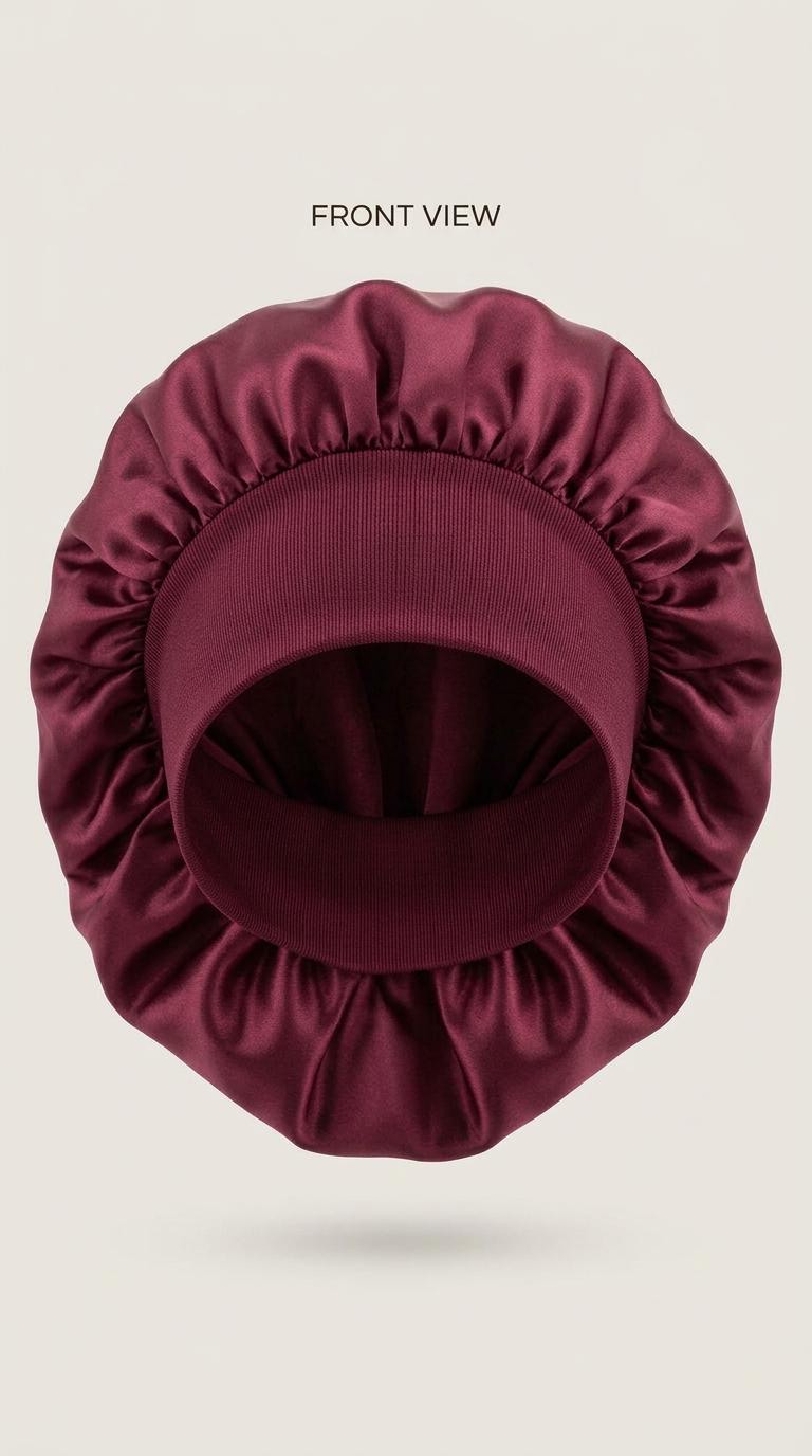 Premium Satin Bonnet with 3.5" Stretchy Wide Band
