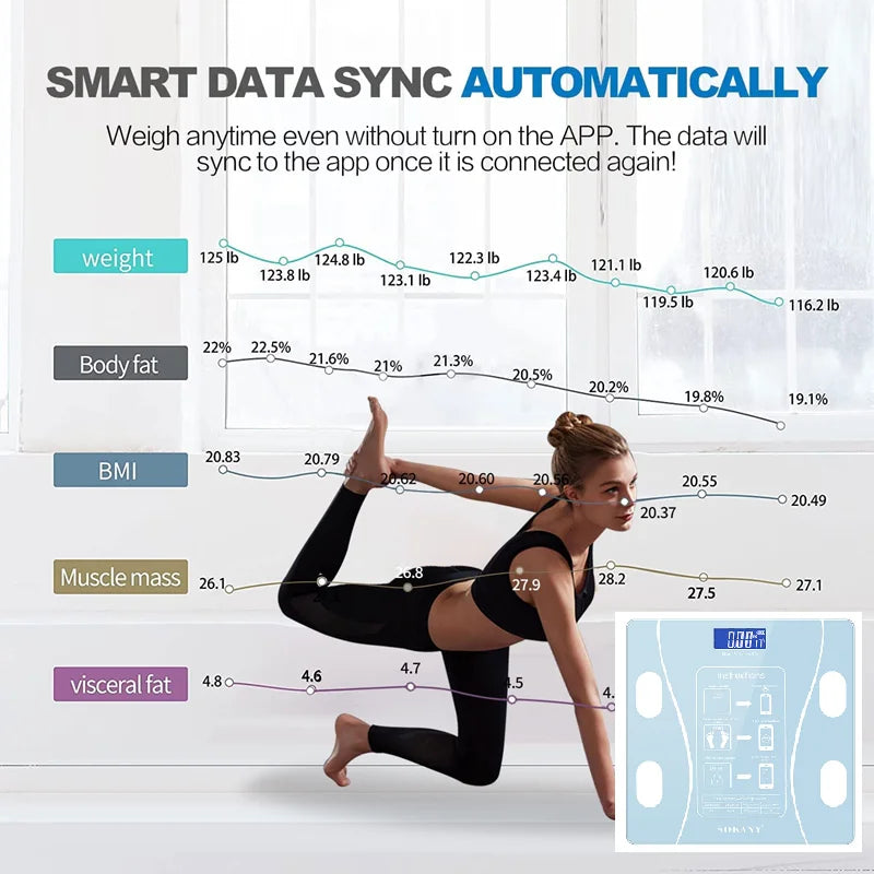 Digitale Körperwaage – perfekt für das Fitness-Monitoring.