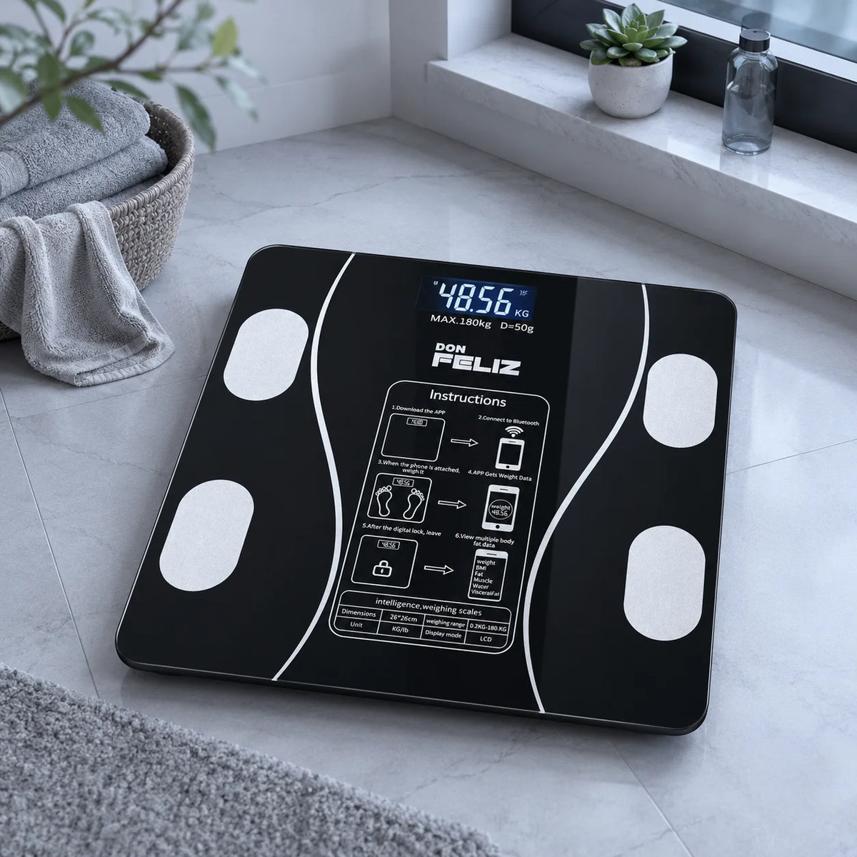 Digitale Körperwaage – perfekt für das Fitness-Monitoring.