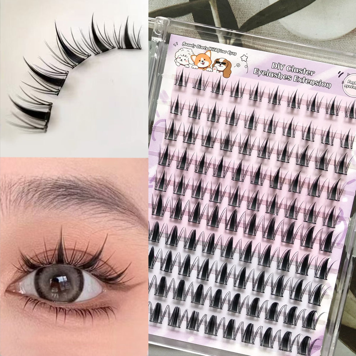 Latest Wm 17 Eyelashes DIY Self-Grafting Set