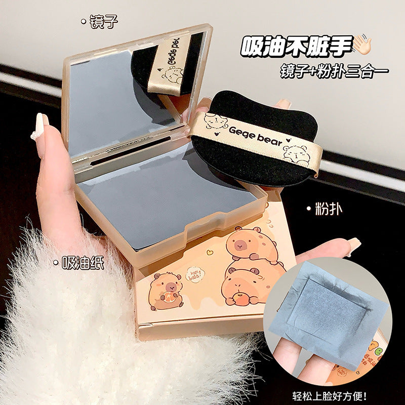 Gege Bear Cute  Facial Oil Absorbing Paper Oil Control Refreshing