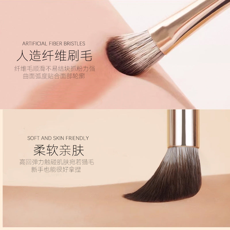 New Makeup Brush Set of 15 Gold-Plated Brushes.