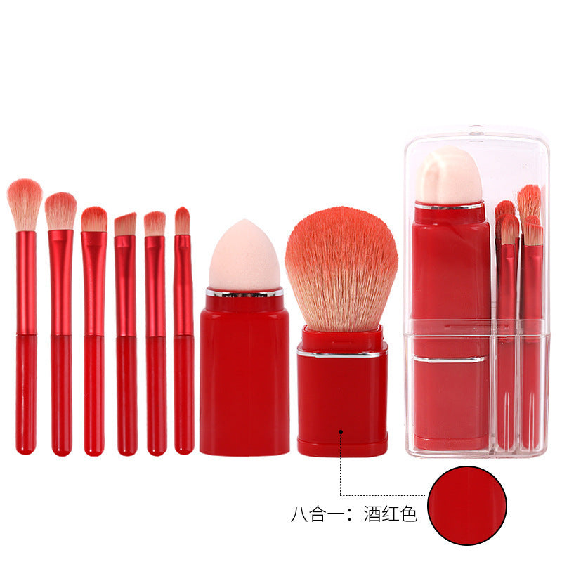 New Eight-In-One Mini Makeup Brush Set