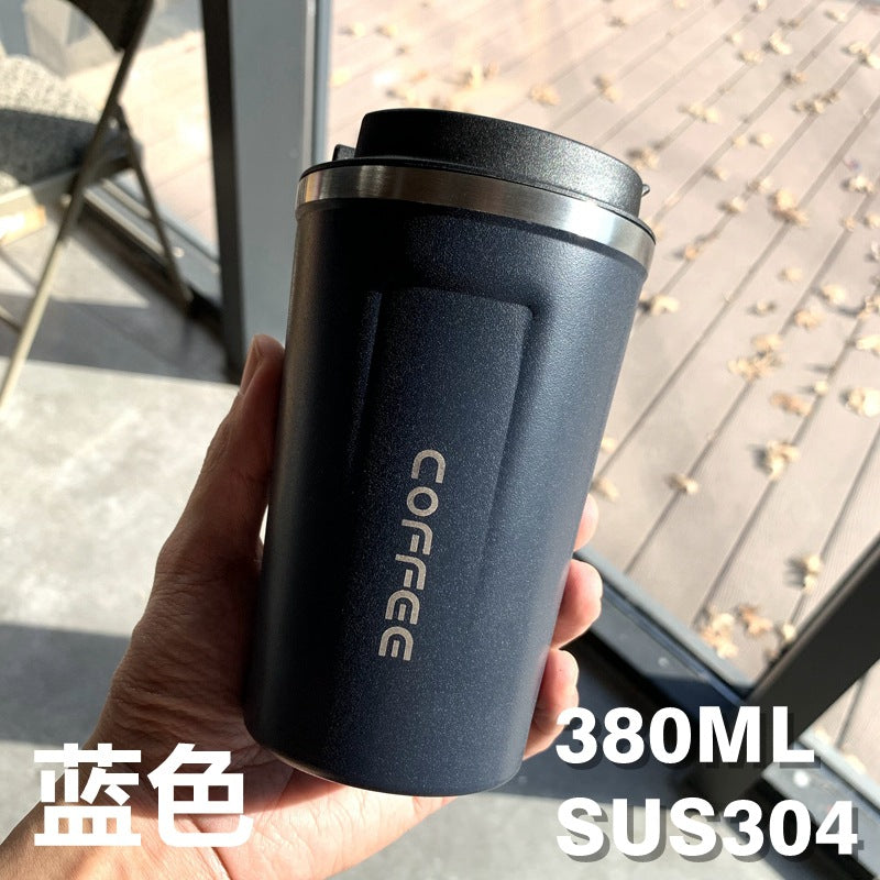 Sommer-Isolierbecher aus Edelstahl, Thermobecher, Kaffeebecher, doppelwandiger Auto-Becher, Geschenkbecher mit Smart-Display, personalisierbar