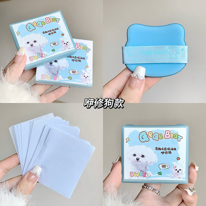Gege Bear Cute  Facial Oil Absorbing Paper Oil Control Refreshing