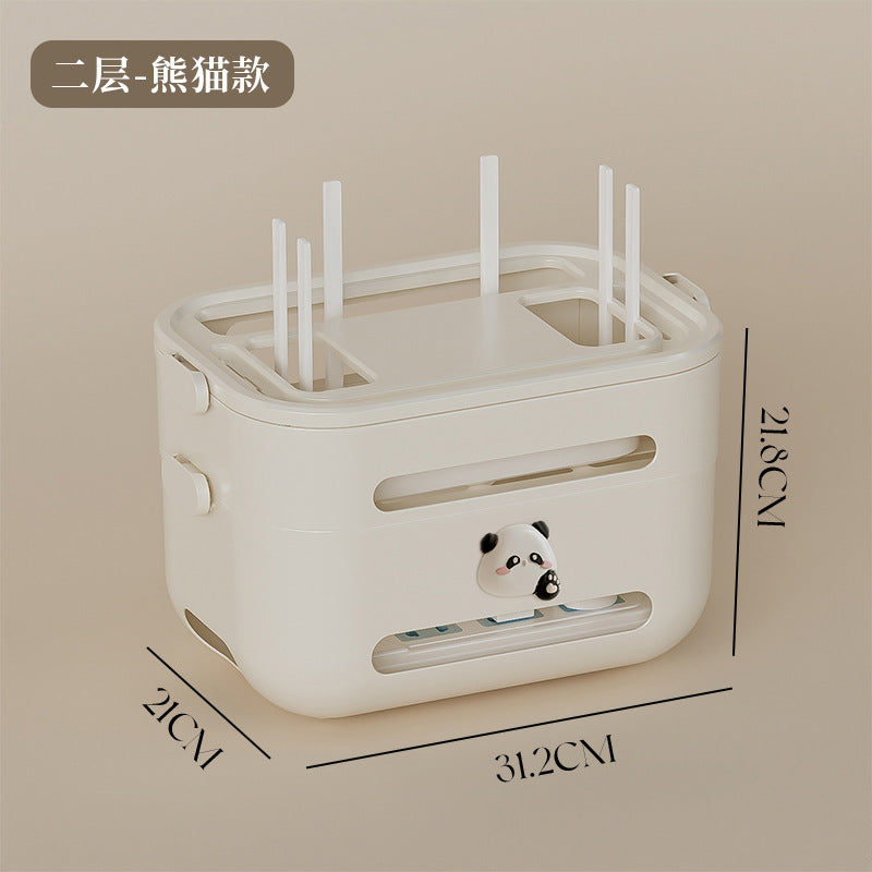 WLAN-Router-Aufbewahrungsbox, TV-Set-Top-Box-Regal, Kabelmanagement, Desktop-Organizer für Modem/Router