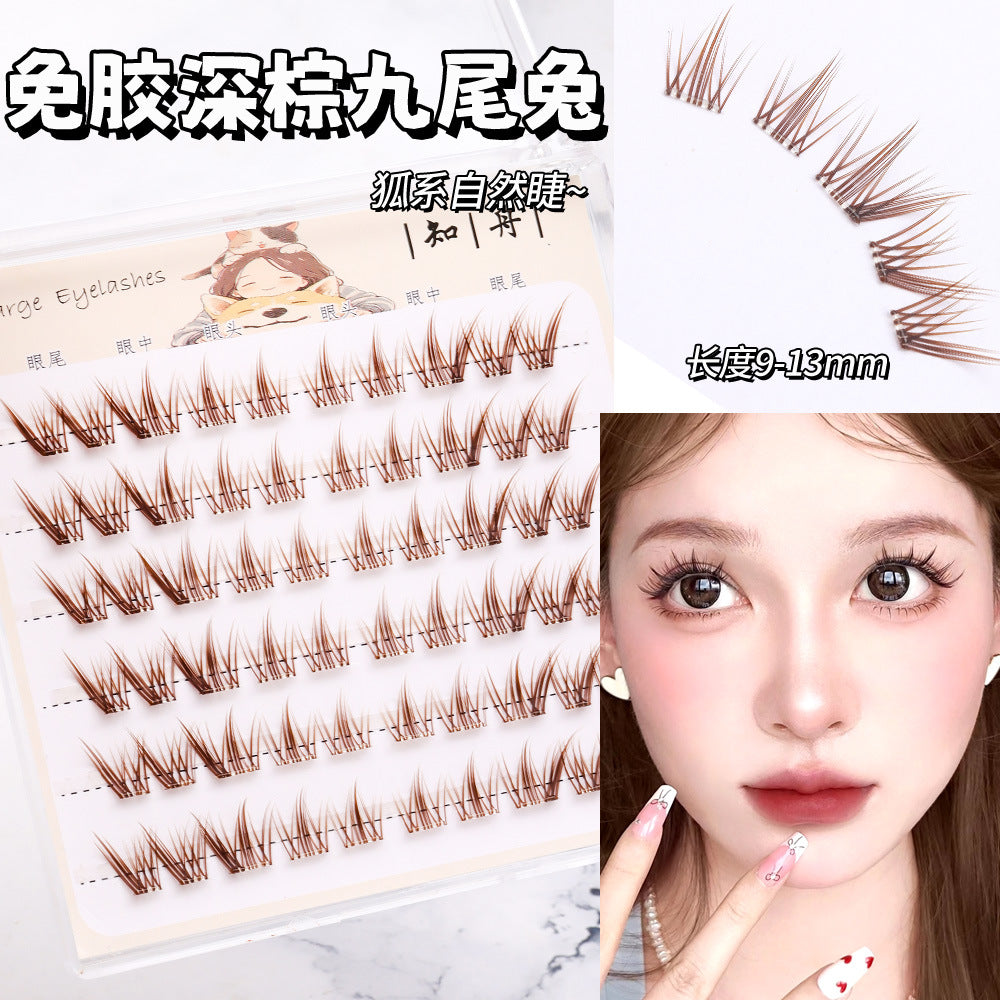 Light-Colored Glue less Natural  Eyelashes