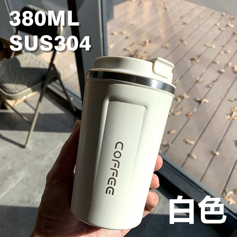Sommer-Isolierbecher aus Edelstahl, Thermobecher, Kaffeebecher, doppelwandiger Auto-Becher, Geschenkbecher mit Smart-Display, personalisierbar