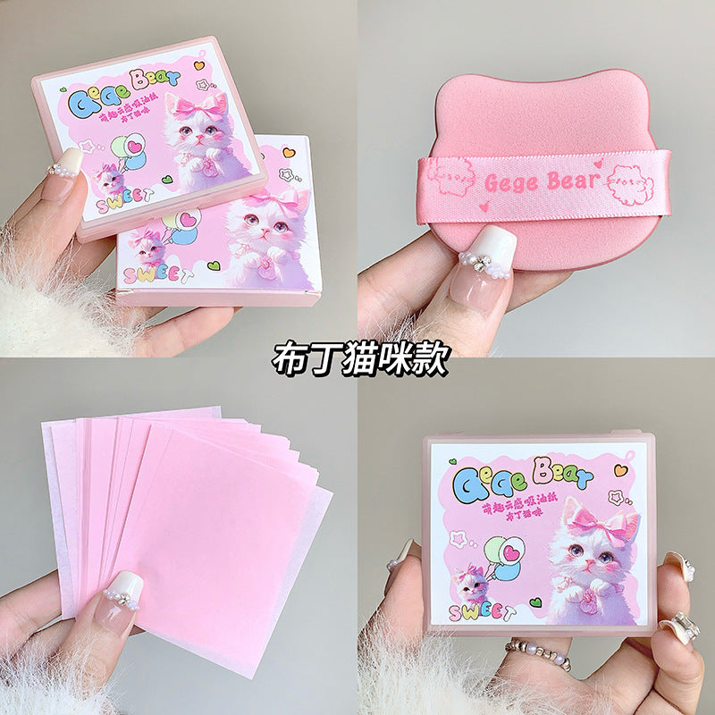 Gege Bear Cute  Facial Oil Absorbing Paper Oil Control Refreshing