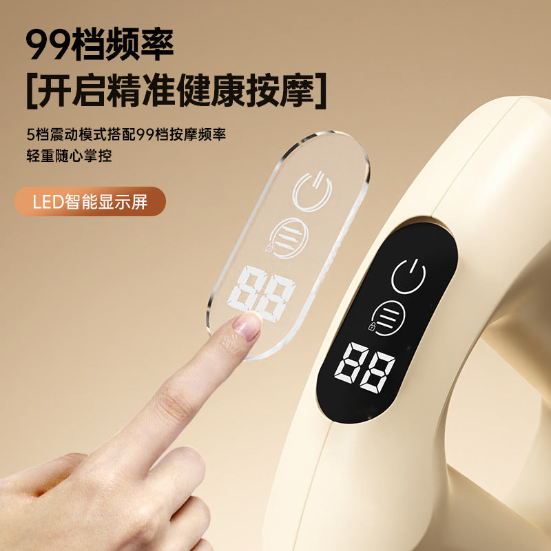 Vibrating Muscle Relaxation Massager, Fat-Burning Mini Fascia Ring, USB Rechargeable