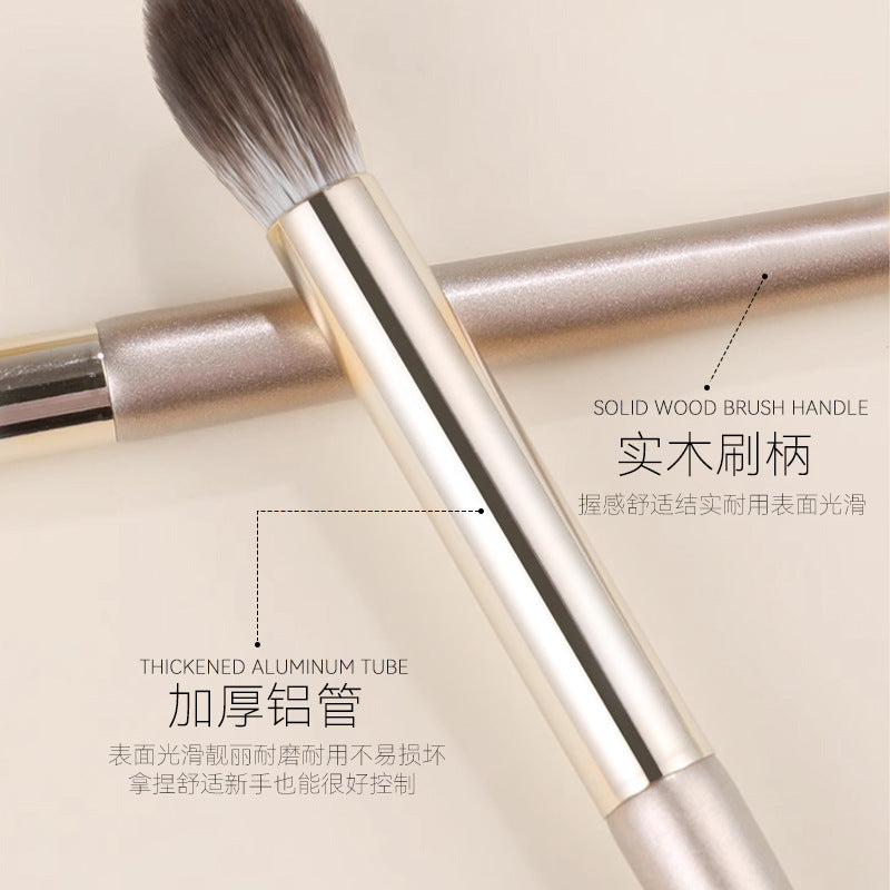 New Makeup Brush Set of 15 Gold-Plated Brushes.