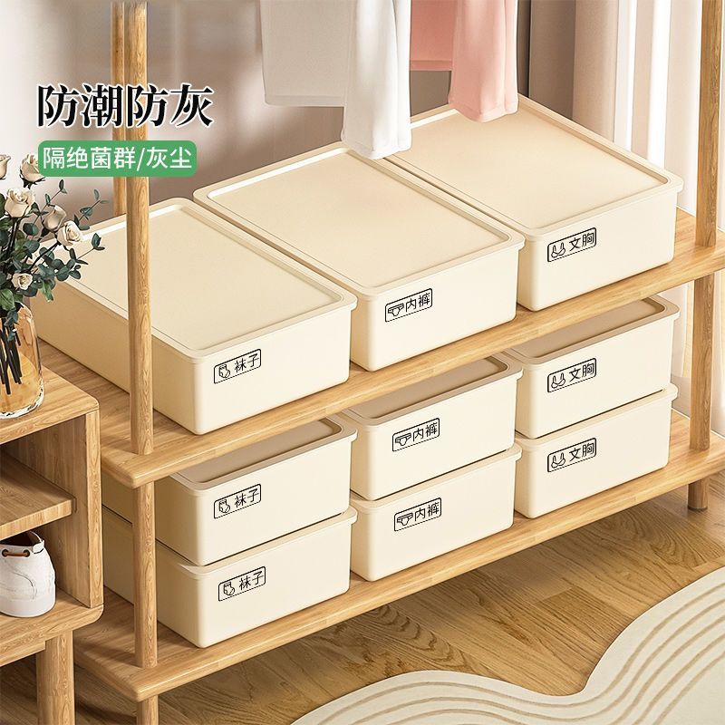 Aufbewahrungsbox für Unterwäsche und Socken aus Kunststoff, Kosmetik-Organizer