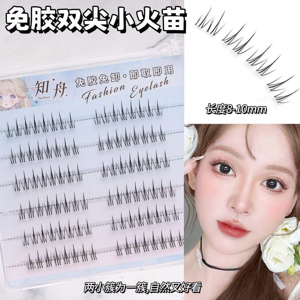 Light-Colored Glue less Natural  Eyelashes