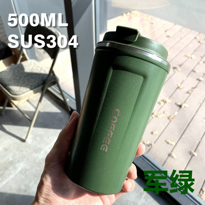 Sommer-Isolierbecher aus Edelstahl, Thermobecher, Kaffeebecher, doppelwandiger Auto-Becher, Geschenkbecher mit Smart-Display, personalisierbar