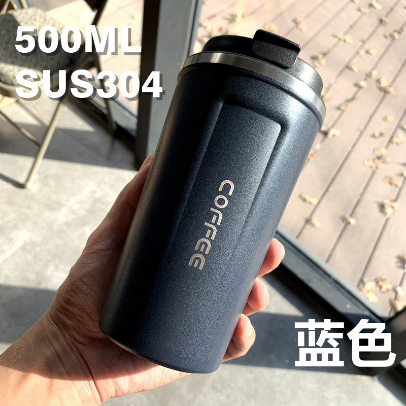 Sommer-Isolierbecher aus Edelstahl, Thermobecher, Kaffeebecher, doppelwandiger Auto-Becher, Geschenkbecher mit Smart-Display, personalisierbar
