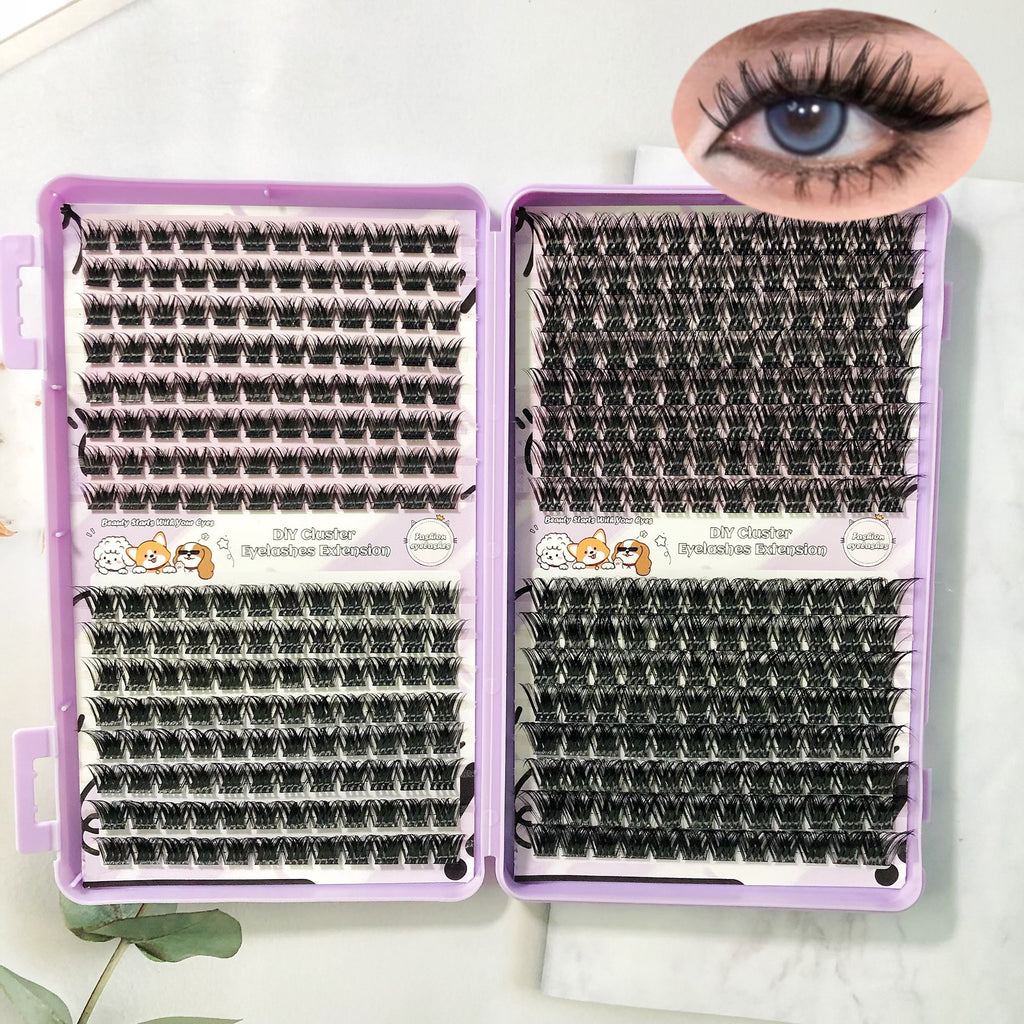 Thick Wm 11  Eyelashes DIY Self-Grafting Set