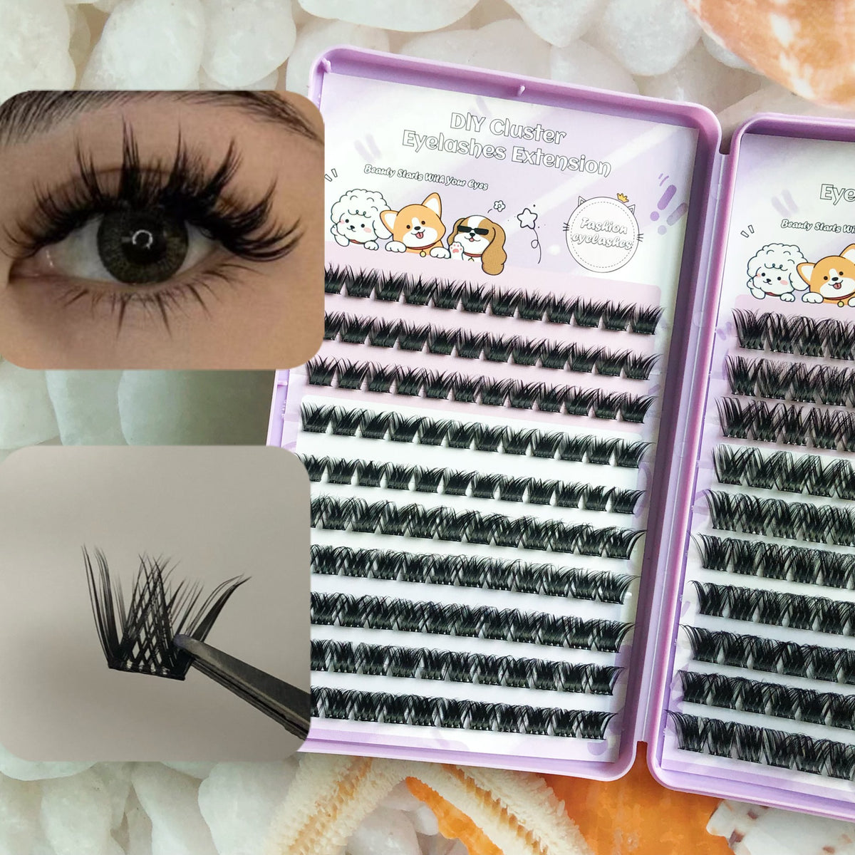 Thick Wm 11  Eyelashes DIY Self-Grafting Set