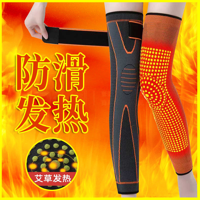 Wormwood heating knee cover bandage cold legs  self-heating foot cover