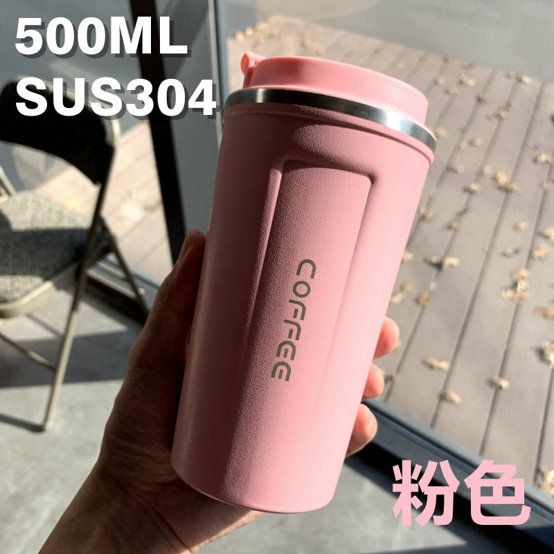 Sommer-Isolierbecher aus Edelstahl, Thermobecher, Kaffeebecher, doppelwandiger Auto-Becher, Geschenkbecher mit Smart-Display, personalisierbar