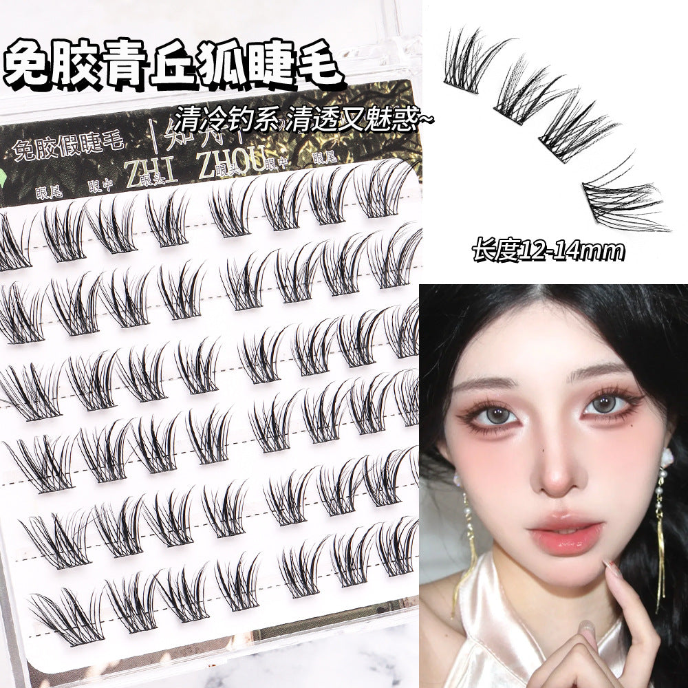 Light-Colored Glue less Natural  Eyelashes