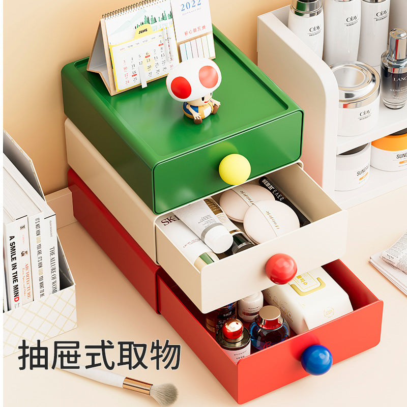 DZ1080 Kunststoff-Schubladenbox Dopamin-Schreibtisch-Organizer für Kosmetik und Bürobedarf