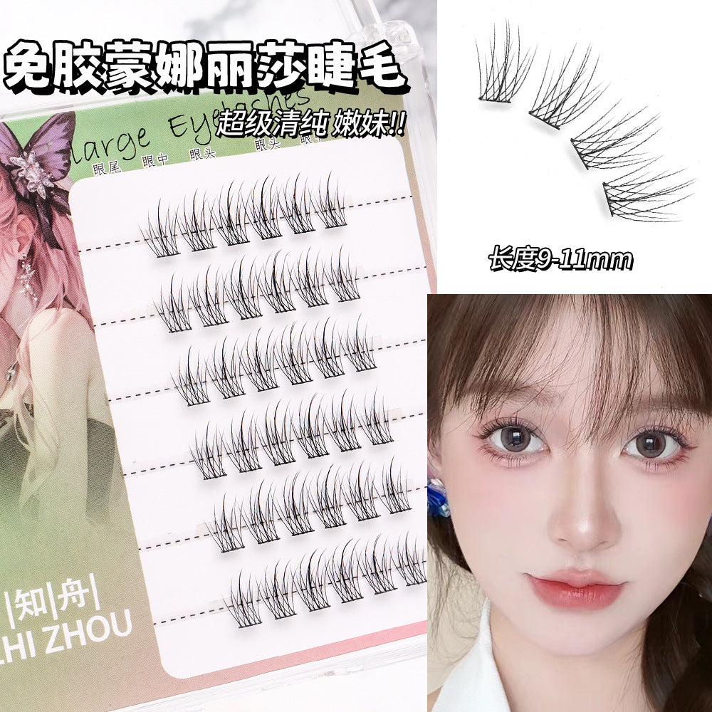 Light-Colored Glue less Natural  Eyelashes