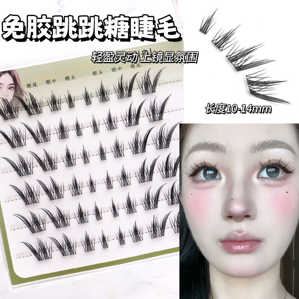 Light-Colored Glue less Natural  Eyelashes