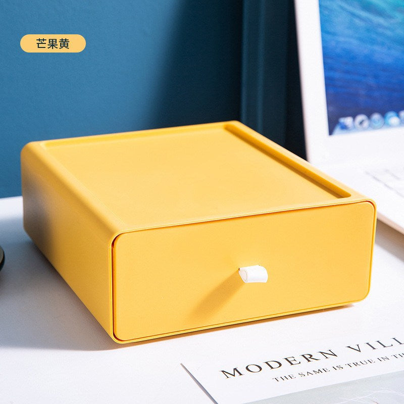 DZ1080 Kunststoff-Schubladenbox Dopamin-Schreibtisch-Organizer für Kosmetik und Bürobedarf