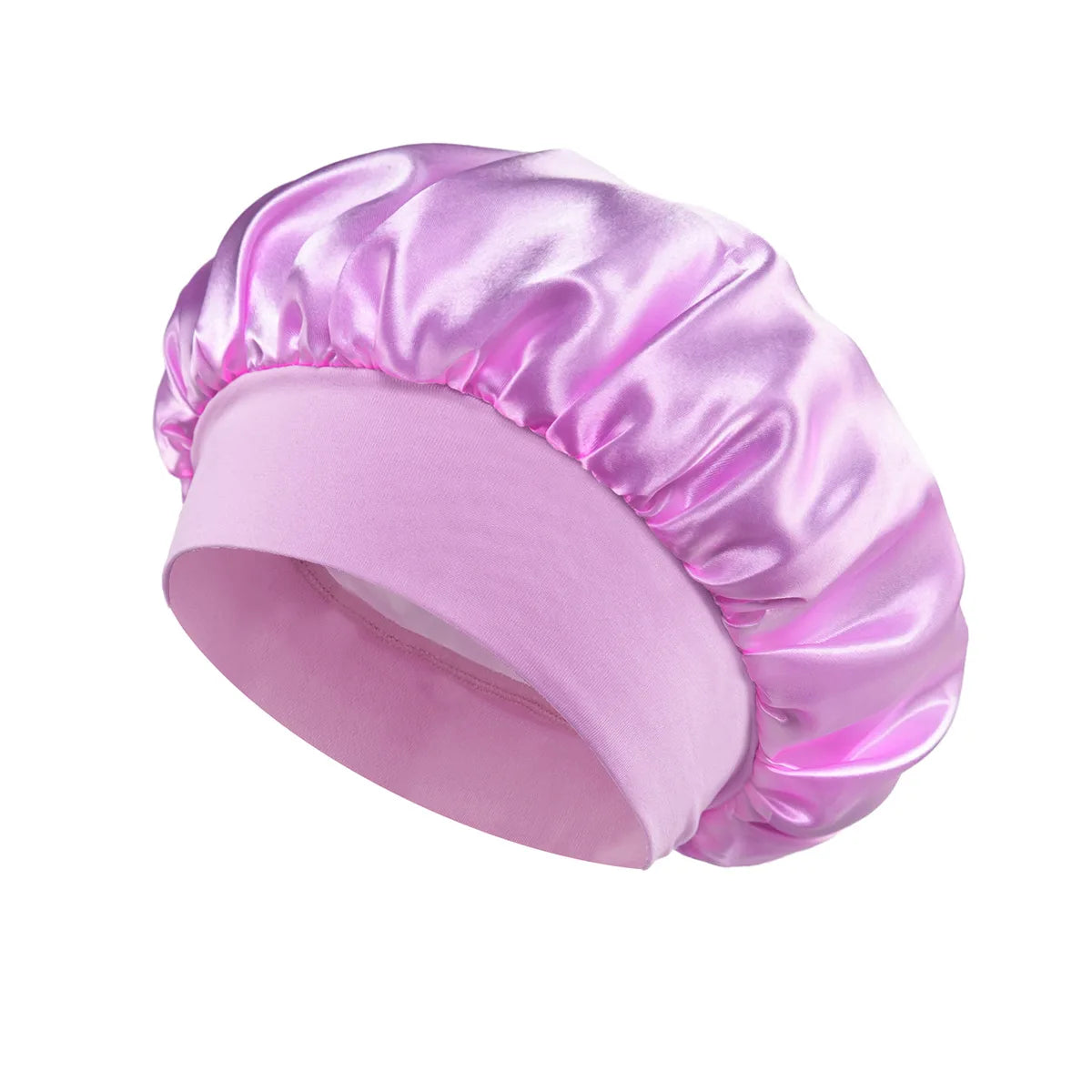 Weiche, seidengefütterte Haube aus Satin