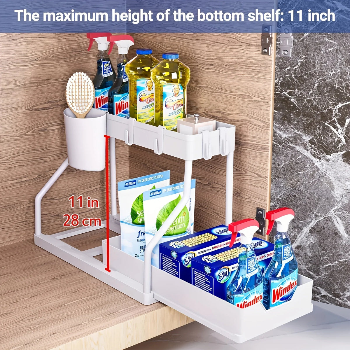 2 Tier Under Sink Organizer