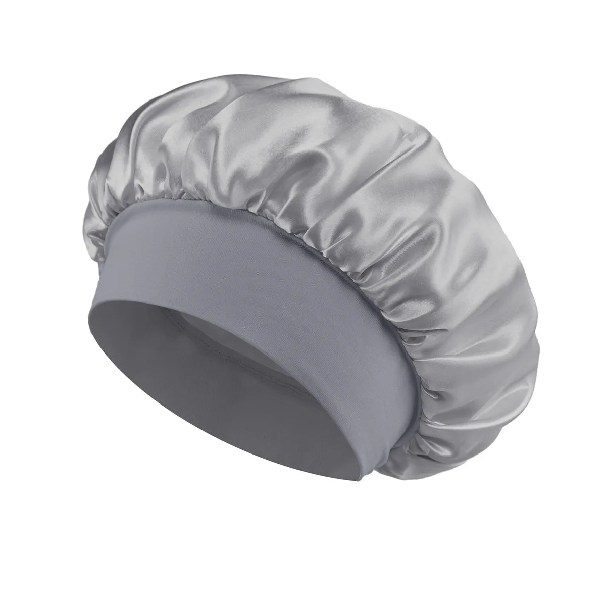 Weiche, seidengefütterte Haube aus Satin