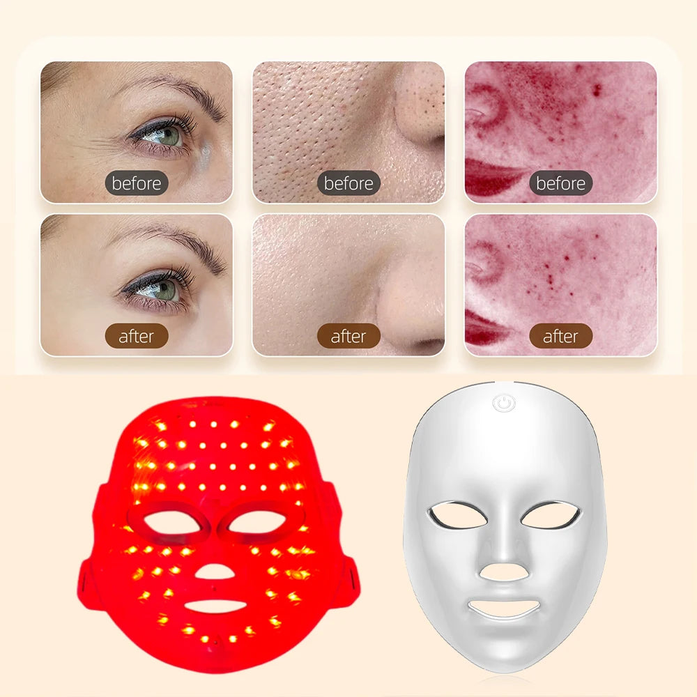 Rechargeable Skin Rejuvenation Facial LED Mask