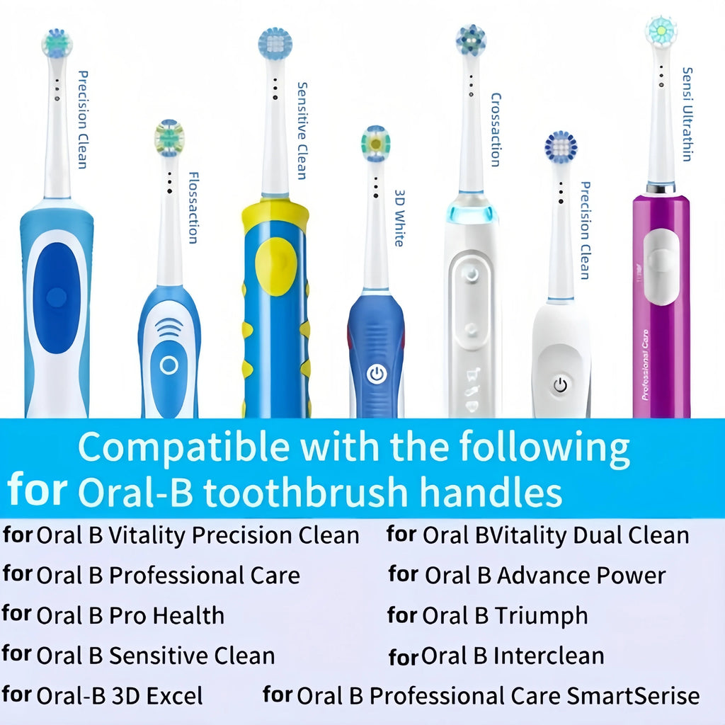 Professional Electric Toothbrush Heads Compatible with Oral-B Braun