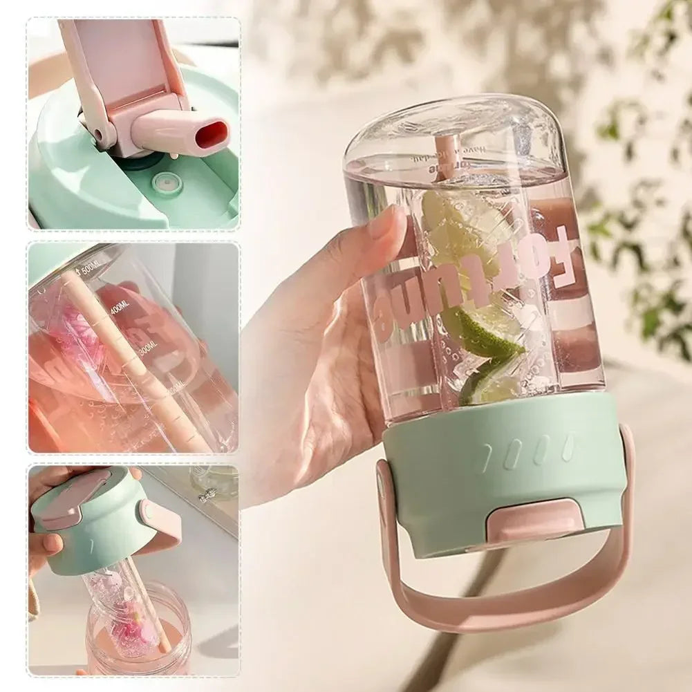 Trinkflasche mit Fruchteinsatz