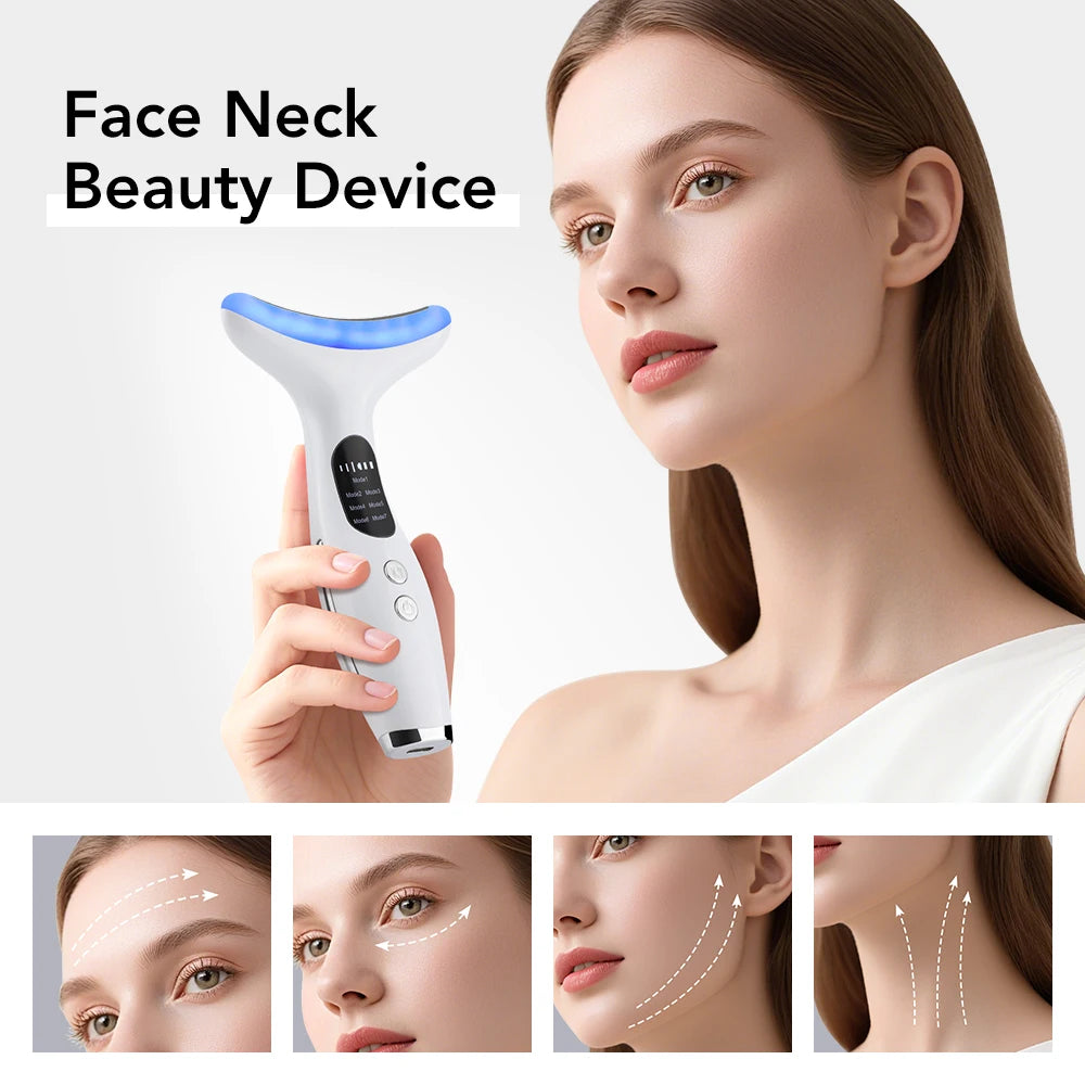 LED Lights Neck & Face Beauty Device Face Lifting Machine Tool
