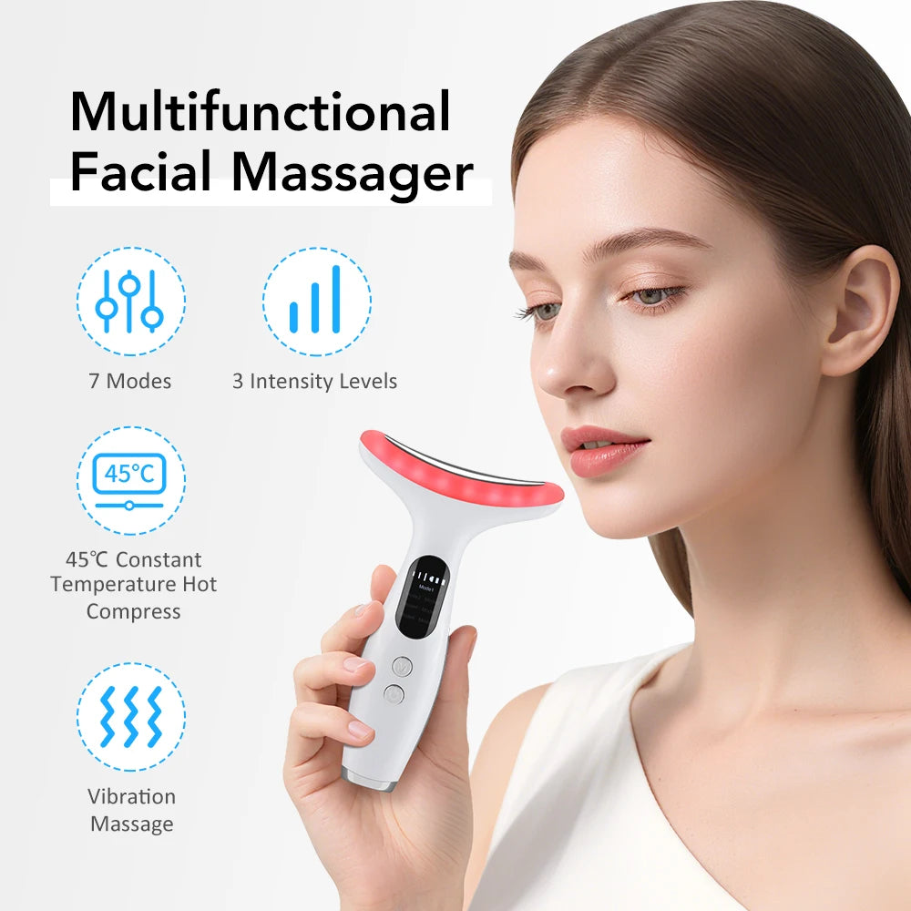LED Lights Neck & Face Beauty Device Face Lifting Machine Tool
