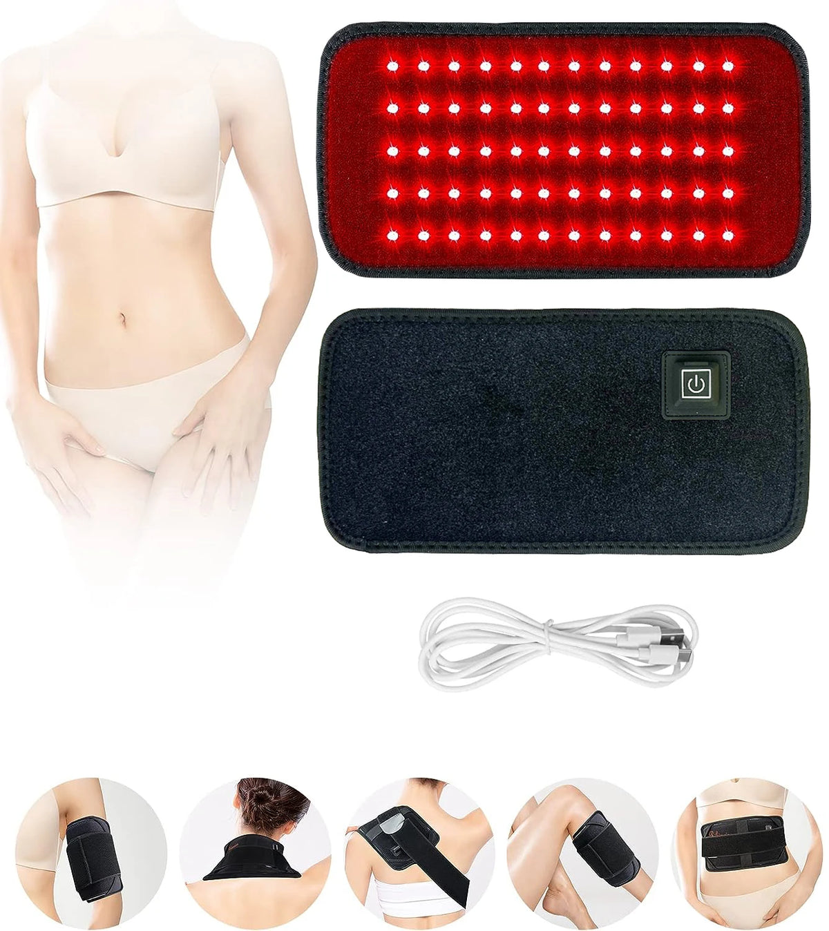 Abnehmgürtel mit Rot- und Infrarotlichttherapie