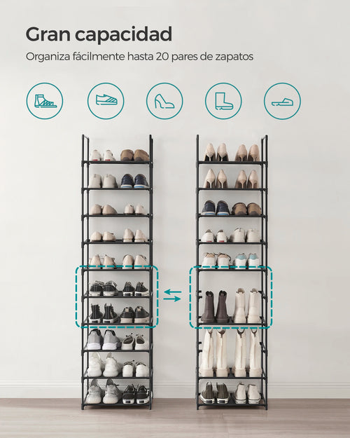 10-Tier Shoe Storage Rack