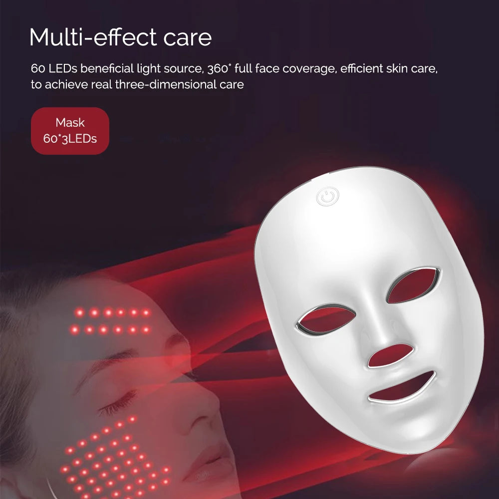 Rechargeable Skin Rejuvenation Facial LED Mask