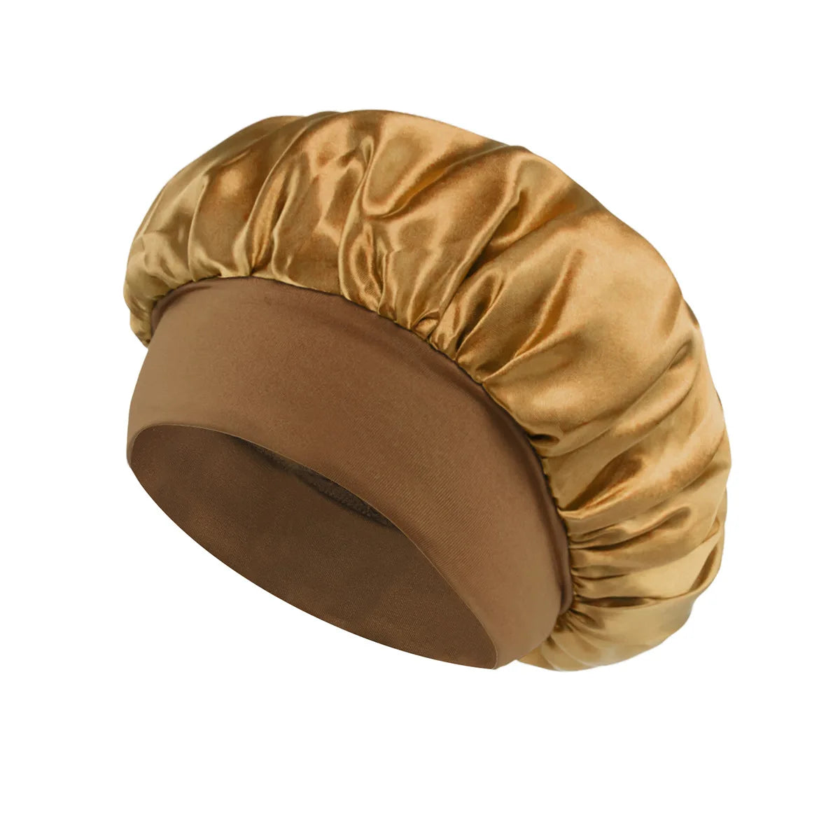 Weiche, seidengefütterte Haube aus Satin