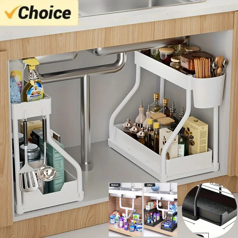 2 Tier Under Sink Organizer