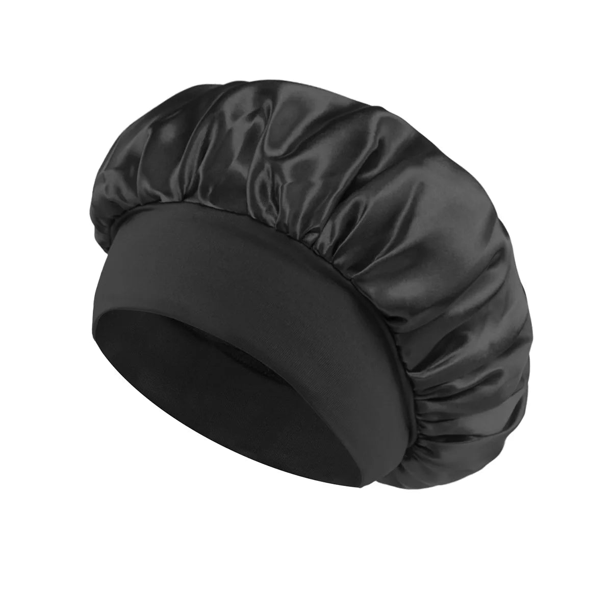 Weiche, seidengefütterte Haube aus Satin