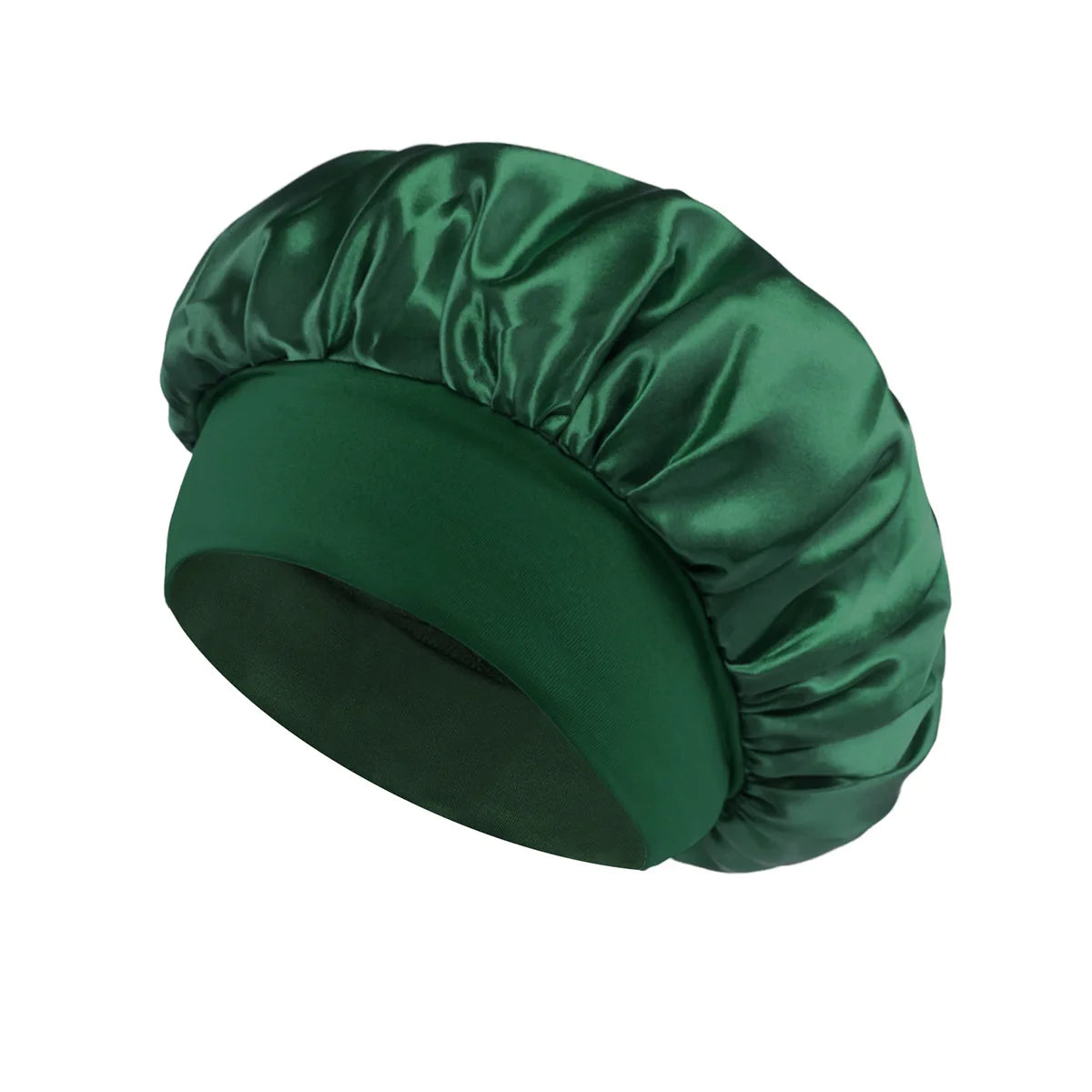 Weiche, seidengefütterte Haube aus Satin