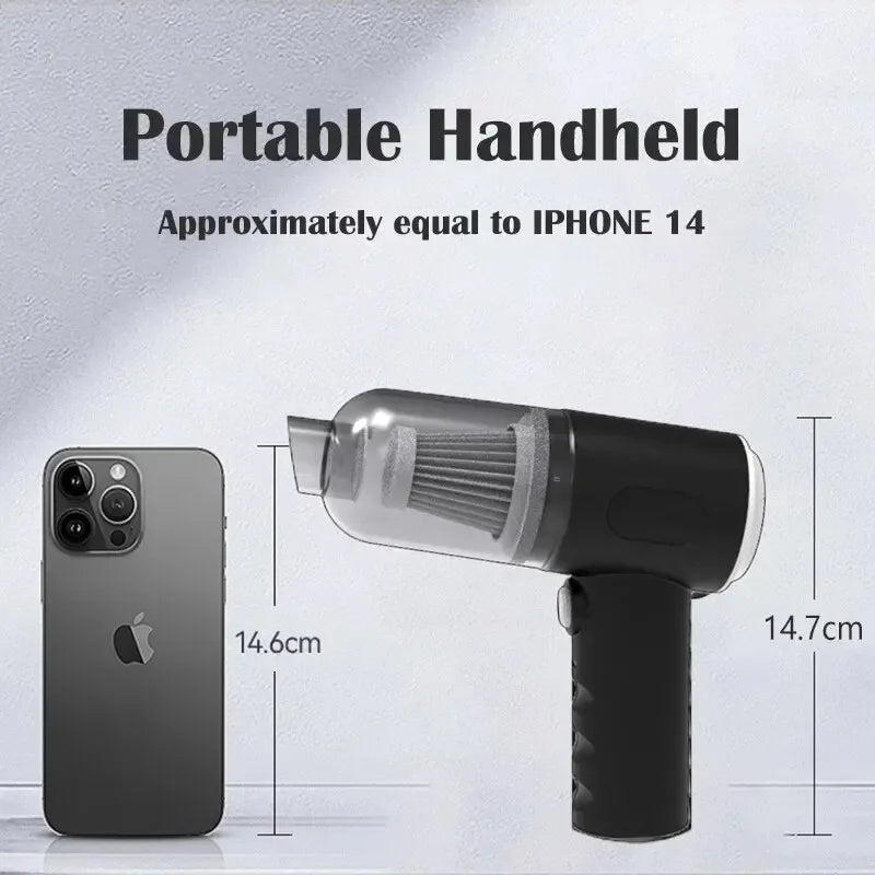 Wireless Car USB Charging Vacuum Cleaner