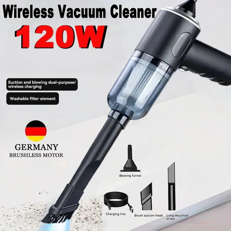 Wireless Car USB Charging Vacuum Cleaner