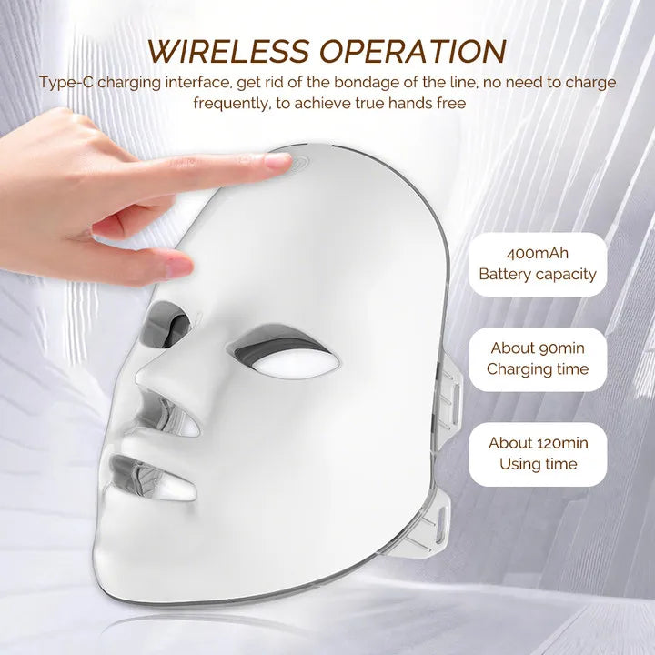 Rechargeable Skin Rejuvenation Facial LED Mask