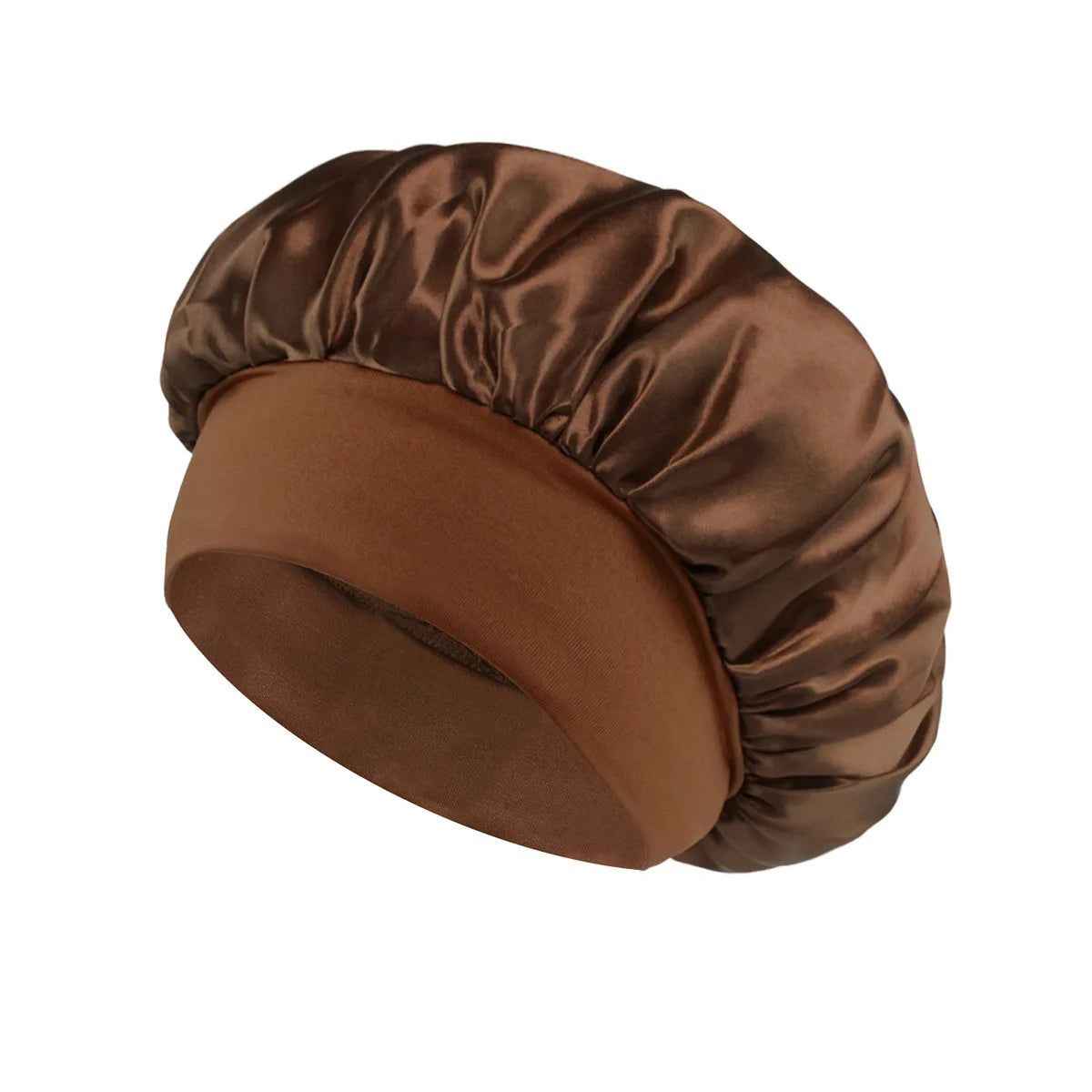 Weiche, seidengefütterte Haube aus Satin